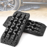 2PCS Traction Boards with PP for Mud Snow Sand Storage Bag Short Black