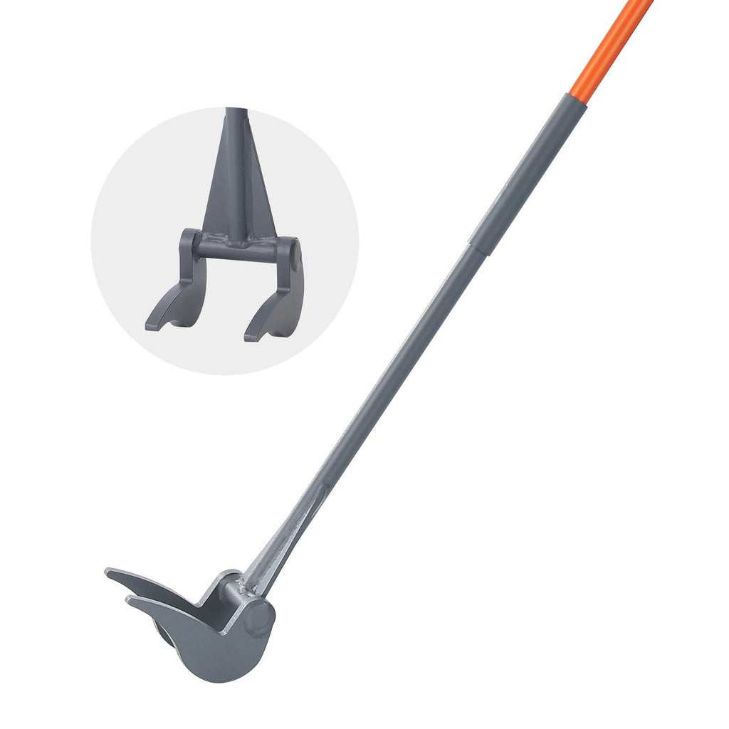 Pallet Buster, 50'' Carbon Steel Handle Wrecking Pry Bar, 2000 lbs Weight Capacity, Heavy Duty Deck Board Removal Tool, Multipurpose Demolition Bar for Flooring, Framing, Roofing, Trim, Drywall
