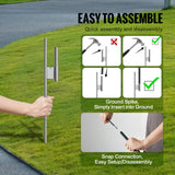 Auto Repair Advertising Feather Flag Kit Swooper Flags and Poles 16.3 FT
