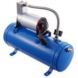 12V Air Compressor with Tank 1.6 Gallon/6 L, Train Horn Air Compressor, 120 psi Working Pressure Onboard Air Compressor System for Train Air Horns, Inflating Tires, Air Mattresses