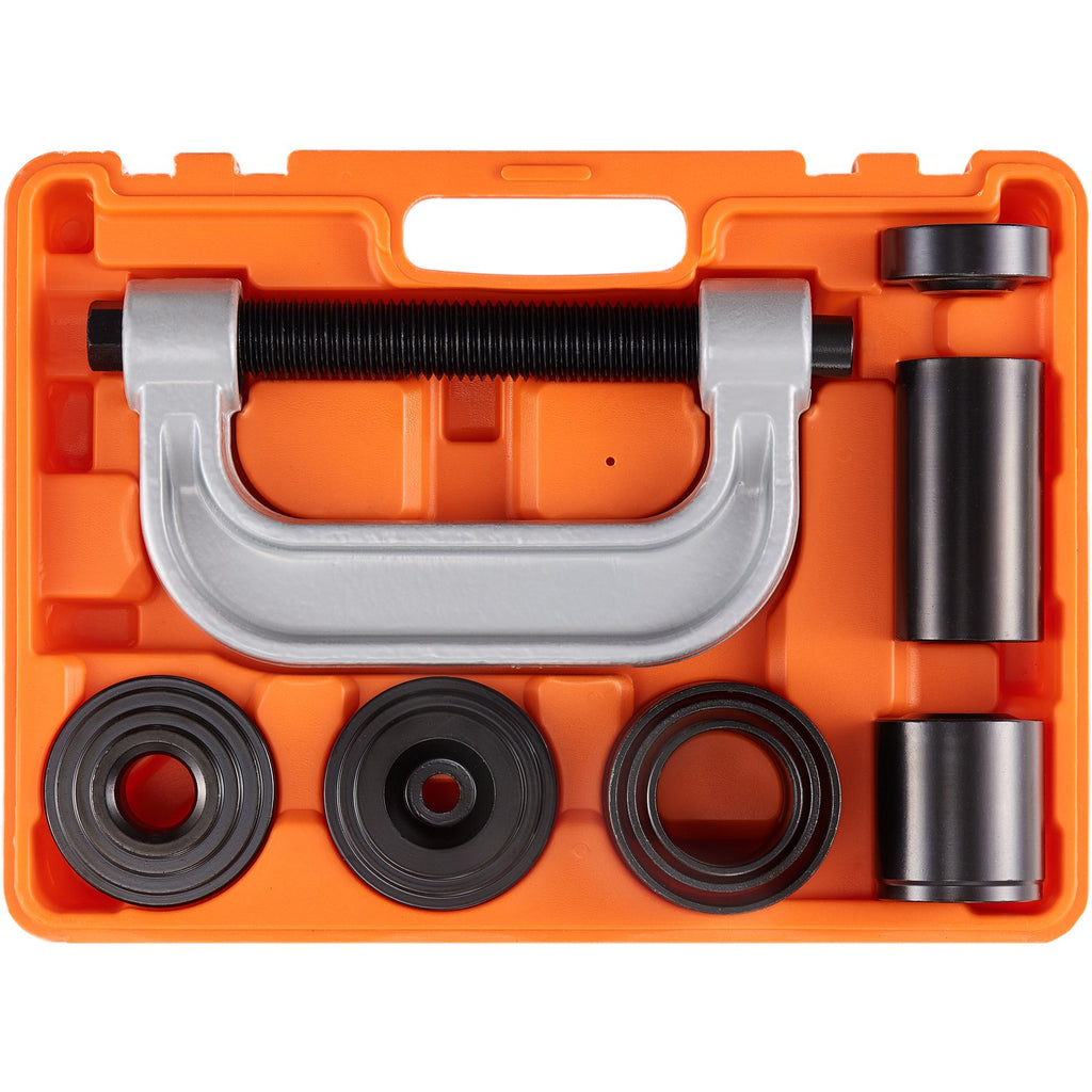 Ball Joint Press Kit, 10 pcsTool Kit, C-press Ball joint Remove and Install Tools, for Most 2WD and 4WD Cars, Heavy Duty Ball Joint Repair Kit for Automotive Repairing