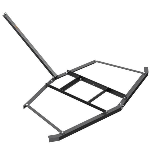 Driveway Drag, 76.57" Width Tow Behind Drag Harrow, Q235 Steel Driveway Grader with Adjustable Bars, Support up to 50 lbs, Driveway Tractor Harrow for ATVs, UTVs, Garden Lawn Tractors