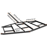 Driveway Drag, 84" Width Tow Behind Drag Harrow, Q235 Steel Driveway Grader with Adjustable Bars, Support up to 50 lbs, Driveway Tractor Harrow for ATVs, UTVs, Garden Lawn Tractors