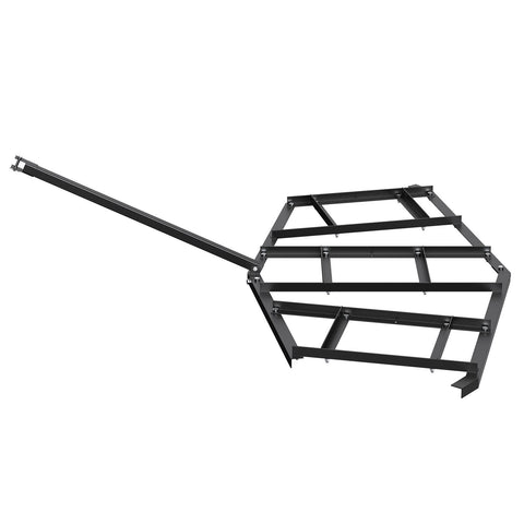 Driveway Drag, 84" Width Tow Behind Drag Harrow, Q235 Steel Driveway Grader with Adjustable Bars, Support up to 50 lbs, Driveway Tractor Harrow for ATVs, UTVs, Garden Lawn Tractors