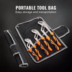 VEVOR Groove Joint Pliers Set Water Pump Pliers 3-Piece 12