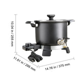 Wax Melter for Candle Making, 5 Liter Large Electric Wax Melting Pot Easy Pour Spout, 4-level Temperature Control, Easy Clean for Candle Soap Cream Beauty Bulk Production Business or Home