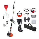 15.7-inch 26CC 2 Cycle Gas Hedge Trimmer, Gas Powered Pole Hedge Trimmer with Dual Sided Dual Action Blade, Adjustable Trimmer Head, Suitable for Trimming Shrubs, Bushes