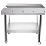 Stainless Steel Equipment Grill Stand, 122 x 76 x 61cm Stainless Table, Grill Stand Table with Adjustable Storage Undershelf, Equipment Stand Grill Table for Hotel, Home, Restaurant Kitchen