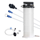 Fluid Extractor, 6.5 Liters Capacity, Pneumatic/Manual Oil Changer Vacuum Fluid Extractor with Dipstick and Liquid Suction Hose, Oil Extractor Change Pump for Automotive Fluids Vacuum Evacuation