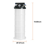 Fluid Extractor, 6.5 Liters Capacity, Pneumatic/Manual Oil Changer Vacuum Fluid Extractor with Dipstick and Liquid Suction Hose, Oil Extractor Change Pump for Automotive Fluids Vacuum Evacuation