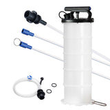 Fluid Extractor, 6.5 Liters Capacity, Manual Hand-Operated Oil Changer Vacuum Fluid Extractor with Dipstick and Suction Hose, Oil Extractor Change Pump for Automotive Fluids Vacuum Evacuation