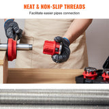 Ratchet Pipe Threader Kit, 1/2" NPT, 3/4" NPT, 1" NPT Manual Ratcheting Pipe Threader, Portable Pipe Threading Tool Set with 3PCS NPT Dies, Storage Case for Galvanized Aluminum Iron Copper Pipes