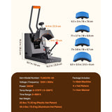 Hat Heat Press Cap Heat Press Machine 4 Heating Pads Sublimation Transfer