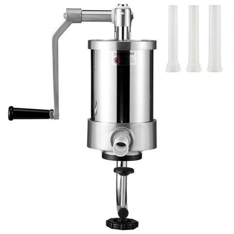 Sausage Stuffer 2.5LBS/1.5L Capacity Homemade Sausage Maker Stainless Steel