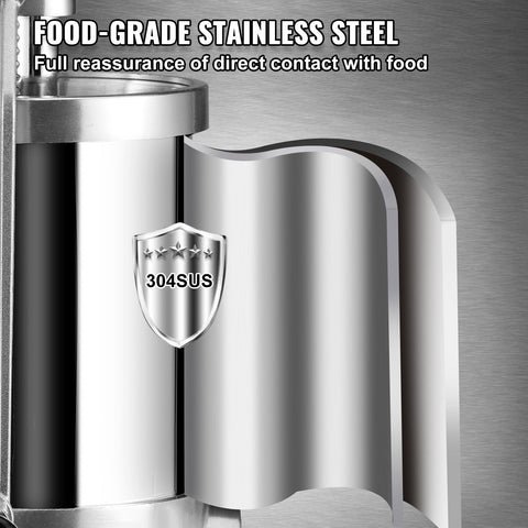 Sausage Stuffer 2.5LBS/1.5L Capacity Homemade Sausage Maker Stainless Steel