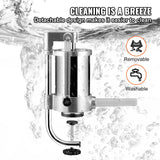 Sausage Stuffer 2.5LBS/1.5L Capacity Homemade Sausage Maker Stainless Steel
