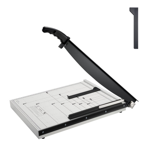 Paper Cutter, Guillotine Trimmer, 457 mm Cut Length, 20 Sheets Capacity, Heavy Duty Guillotine Paper Cutter with Guard Rail/Blade Lock for Cardstock/Cardboard, Paper Trimmer for Home Office