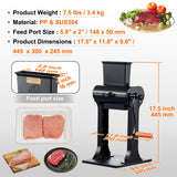 Commercial Meat Tenderizer, Heavy Duty Stainless Steel Meat Tenderizer Machine, Quick and Easy Manual Operation Kitchen Tool, 148mm Feed Port for Beef, Turkey, Chicken, Pork, Steak, and Fish