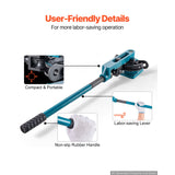 Pipe Tube Bender, 3/8" to 1" Manual Pipe Tube Bender, with 7 Dies, Heavy Duty Tube Bender Tubing of Steel Metal Copper, for Repair Shops, Blue