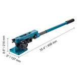 Pipe Tube Bender, 3/8" to 1" Manual Pipe Tube Bender, with 7 Dies, Heavy Duty Tube Bender Tubing of Steel Metal Copper, for Repair Shops, Blue