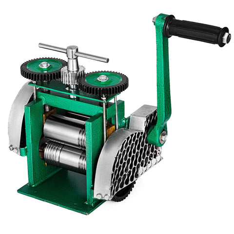 Combination Rolling Mill Machine Roller Width: 120 mm, Roller Diameter: 55 mm Rolling Mill Jewellery 85mm Roller Width Flat Rolling Manual Jewelry Press Tabletting Tool Jewelry DIY Tools