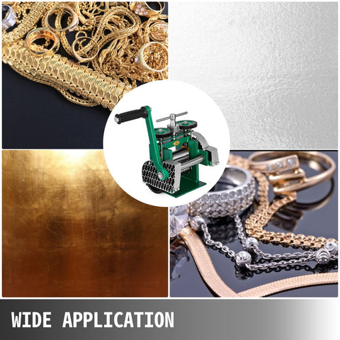 Combination Rolling Mill Machine Roller Width: 120 mm, Roller Diameter: 55 mm Rolling Mill Jewellery 85mm Roller Width Flat Rolling Manual Jewelry Press Tabletting Tool Jewelry DIY Tools