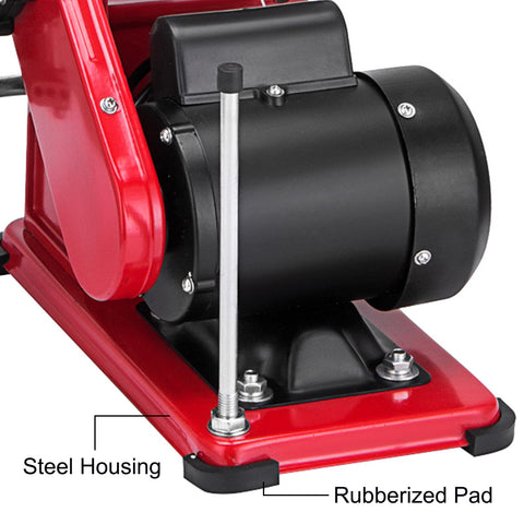 Belt Sander 4" x 36", Disc Combo Sander 6",Electric Adjustable Bench Belt Sander 375W,Grinder Bench Sanding Machine With 4 Rubber Foot Pad