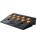 Rubber Curb Ramp 10.8 cm Rise Height Sidewalk Curb Ramp, 30 cm Width 50 cm Length Driveway Ramp for Curb, 15T Heavy Duty Rubber Ramp for Forklifts, Trucks, Buses, Cars, Wheelchairs, Bikes