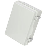 Outdoor Electrical Junction Box, 300 x 200 x 180 mm, ABS Plastic Electrical Enclosure Box with Hinged Cover Stainless Steel Latch, IP67 Dustproof Waterproof for Outdoor Electrical Projects