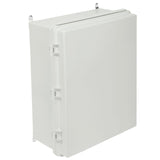 Outdoor Electrical Junction Box, 350 x 250 x 150 mm, ABS Plastic Electrical Enclosure Box with Hinged Cover Stainless Steel Latch, IP67 Dustproof Waterproof for Outdoor Electrical Projects