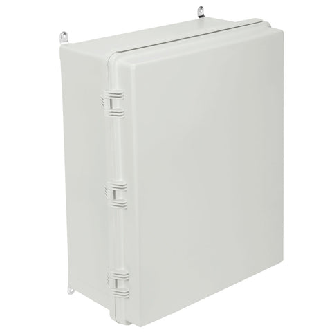 Outdoor Electrical Junction Box, 350 x 250 x 150 mm, ABS Plastic Electrical Enclosure Box with Hinged Cover Stainless Steel Latch, IP67 Dustproof Waterproof for Outdoor Electrical Projects