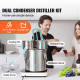 Moonshine Still Water Alcohol Distiller 13.2Gal w/Thumper Keg & Water Pump