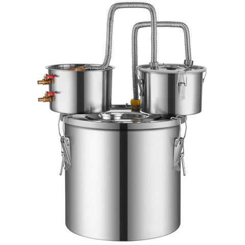 Moonshine Still Water Alcohol Distiller 13.2Gal w/Thumper Keg & Water Pump