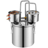 Moonshine Still Water Alcohol Distiller 13.2Gal w/Thumper Keg & Water Pump