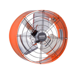 VEVOR 380 mm Gable Mount Fan 1650 CFM Attic Vent Fan with Adjustable Thermostat