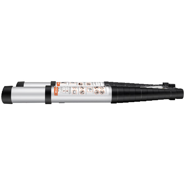 VEVOR Telescoping Ladder Aluminum Extension Step 12.5 ft Multi-purpose Portable