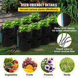 DWC Hydroponics Grow System Deep Water Culture 8 Buckets with Air Pump