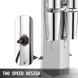 Commercial Milkshake Maker Machine Double Heads Thickshake Frother Stainless