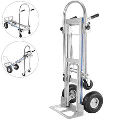 VEVOR Aluminum Hand Truck 3 in 1 Folding Hand Truck Convertible Hand Truck and Dolly