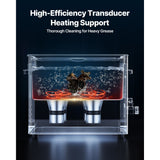15L Ultrasonic Cleaner, Professional Ultrasonic Cleaner Machine with Cleaning Basket & Digital Display, 240W Stainless Steel 40kHz Industrial Cleaning Machine for Parts, Carburetors, Instruments