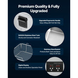 15L Ultrasonic Cleaner, Professional Ultrasonic Cleaner Machine with Cleaning Basket & Digital Display, 240W Stainless Steel 40kHz Industrial Cleaning Machine for Parts, Carburetors, Instruments