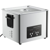 15L Ultrasonic Cleaner, Professional Ultrasonic Cleaner Machine with Cleaning Basket & Digital Display, 240W Stainless Steel 40kHz Industrial Cleaning Machine for Parts, Carburetors, Instruments