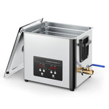 10L Ultrasonic Cleaner, Professional Ultrasonic Cleaner Machine with Cleaning Basket & Digital Display, 180W Stainless Steel 40kHz Cleaning Machine for Watches, Razors, Jewelry, Coins, and More