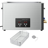 30L Ultrasonic Cleaner, Professional Ultrasonic Cleaner Machine with Cleaning Basket & Digital Display, 480W Stainless Steel 40kHz Industrial Cleaning Machine for Parts, Carburetors, Instruments