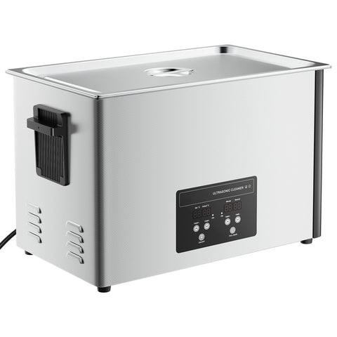 30L Ultrasonic Cleaner, Professional Ultrasonic Cleaner Machine with Cleaning Basket & Digital Display, 480W Stainless Steel 40kHz Industrial Cleaning Machine for Parts, Carburetors, Instruments