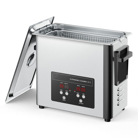 6L Ultrasonic Cleaner, Professional Ultrasonic Cleaner Machine with Cleaning Basket & Digital Display, 120W Stainless Steel 40kHz Cleaning Machine for Watches, Razors, Jewelry, Coins and More