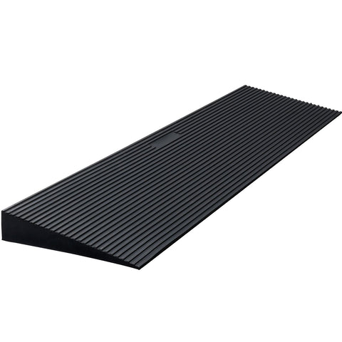 4 cm Rise Cuttable Threshold Ramp for Sweeping Robot, 90 cm Wide Natural Rubber Wheelchair Ramp, Non-Slip Solid Rubber Ramp with Double-Sided Tape for Doorways, Driveways, Bathroom, Smooth Tile