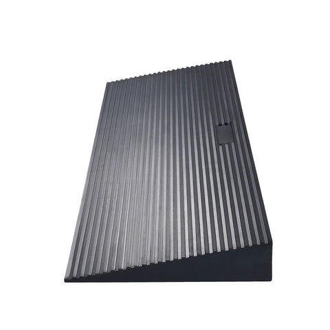4 cm Rise Cuttable Threshold Ramp for Sweeping Robot, 90 cm Wide Natural Rubber Wheelchair Ramp, Non-Slip Solid Rubber Ramp with Double-Sided Tape for Doorways, Driveways, Bathroom, Smooth Tile