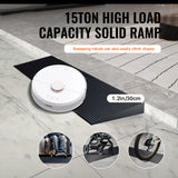 3 cm Rise Cuttable Threshold Ramp for Sweeping Robot, 90 cm Wide Natural Rubber Wheelchair Ramp, Non-Slip Solid Rubber Ramp with Double-Sided Tape for Doorways, Driveways, Bathroom, Smooth Tile