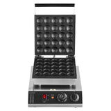 Mini Dutch Pancake Maker, 25PCS 43mm Diameter Dorayaki Baker Machine, 1700W Commercial Electric Poffertjes Grill, Non-stick Stainless Steel, Temp & Time Control, for Home Kitchen Restaurant